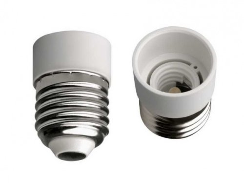 Патрон-переходник Smartbuy Е27-Е14 белый фото Патрон-переходник Smartbuy Е27-Е14 белый картинка